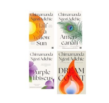 Chimamanda Ngozi Adichie 4-Book Collection Set (Dreams Count, Americanah, Half of a Yellow Sun, Purple Hibiscus)